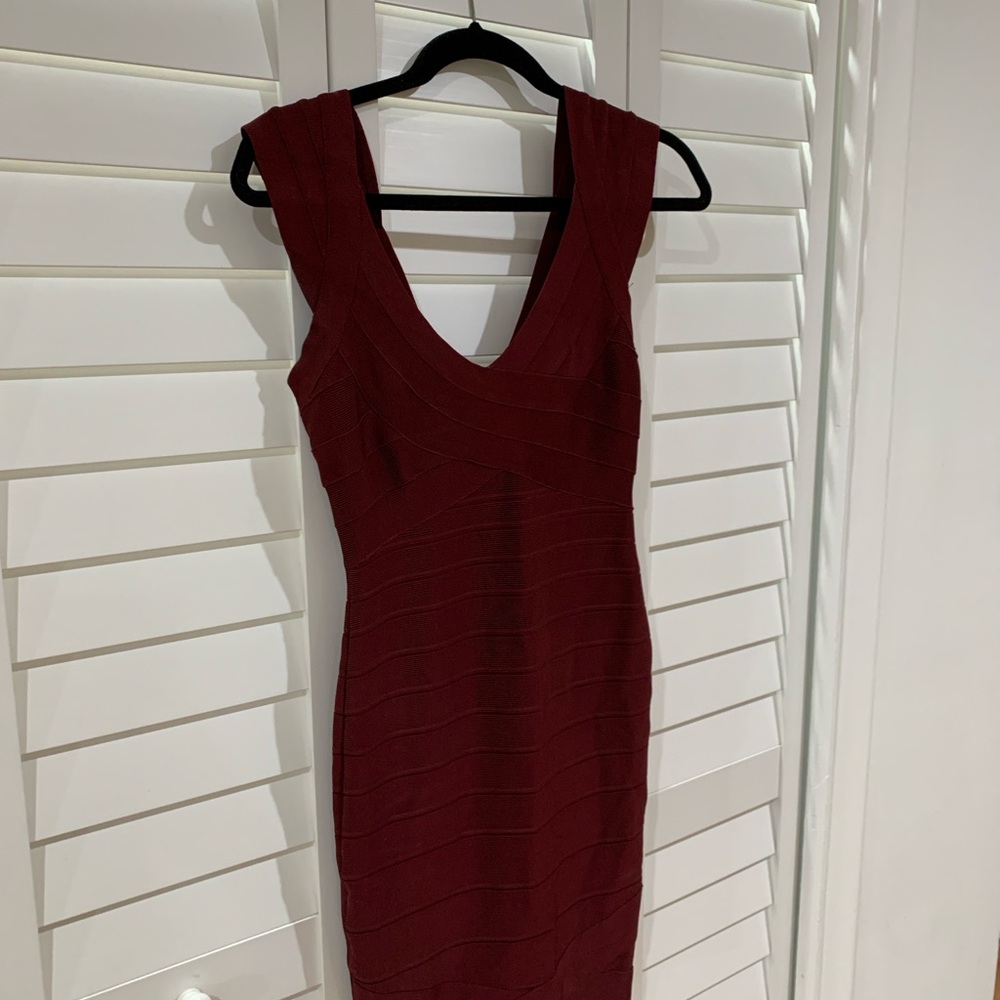 Beet Herve Leger Bandage Dress size s